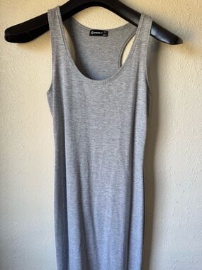 Gray Tank Midi Dress
